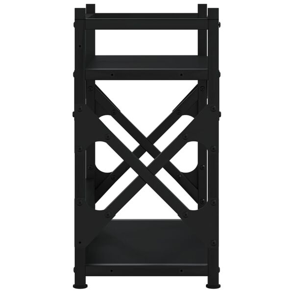 vidaXL Βάση Εκτυπωτή 2 Επιπέδων Μαύρη 40x20x40 εκ Επεξεργασμένο Ξύλο