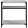 vidaXL Τραπέζι Κονσόλα Γκρι Sonoma 75x29x75 εκ. Επεξεργασμένο Ξύλο