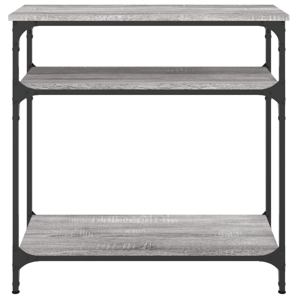 vidaXL Τραπέζι Κονσόλα Γκρι Sonoma 75x29x75 εκ. Επεξεργασμένο Ξύλο