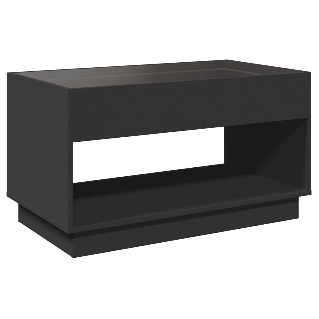 vidaXL Τραπεζάκι Σαλονιού Infinity LED Μαύρο 90x50x50 εκ.