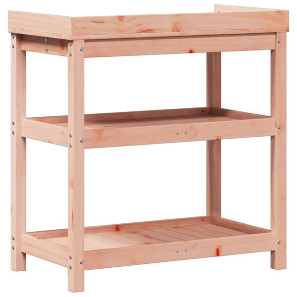 vidaXL Τραπέζι Κηπουρικής με Ράφια 82,5x45x86,5 εκ. Μασίφ Ψευδότσουγκα