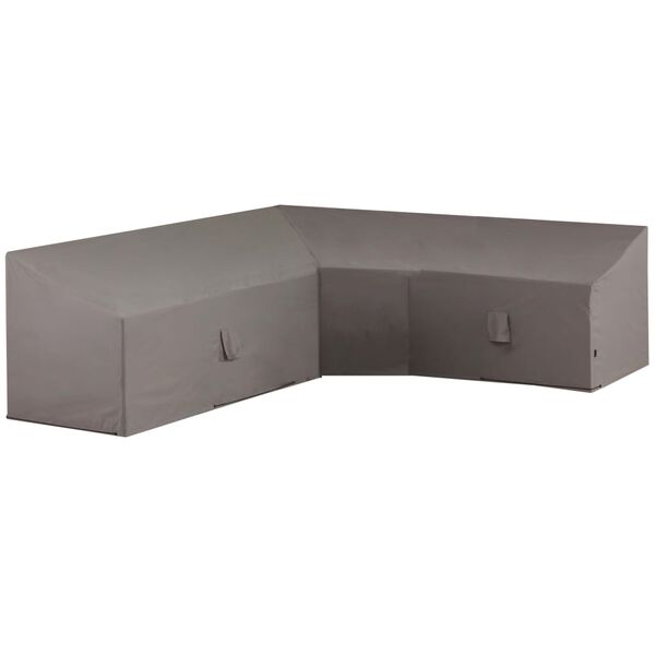 Madison Κάλυμμα Επίπλων Κήπου Γωνιακό Γκρι 270x270x65/90 εκ.
