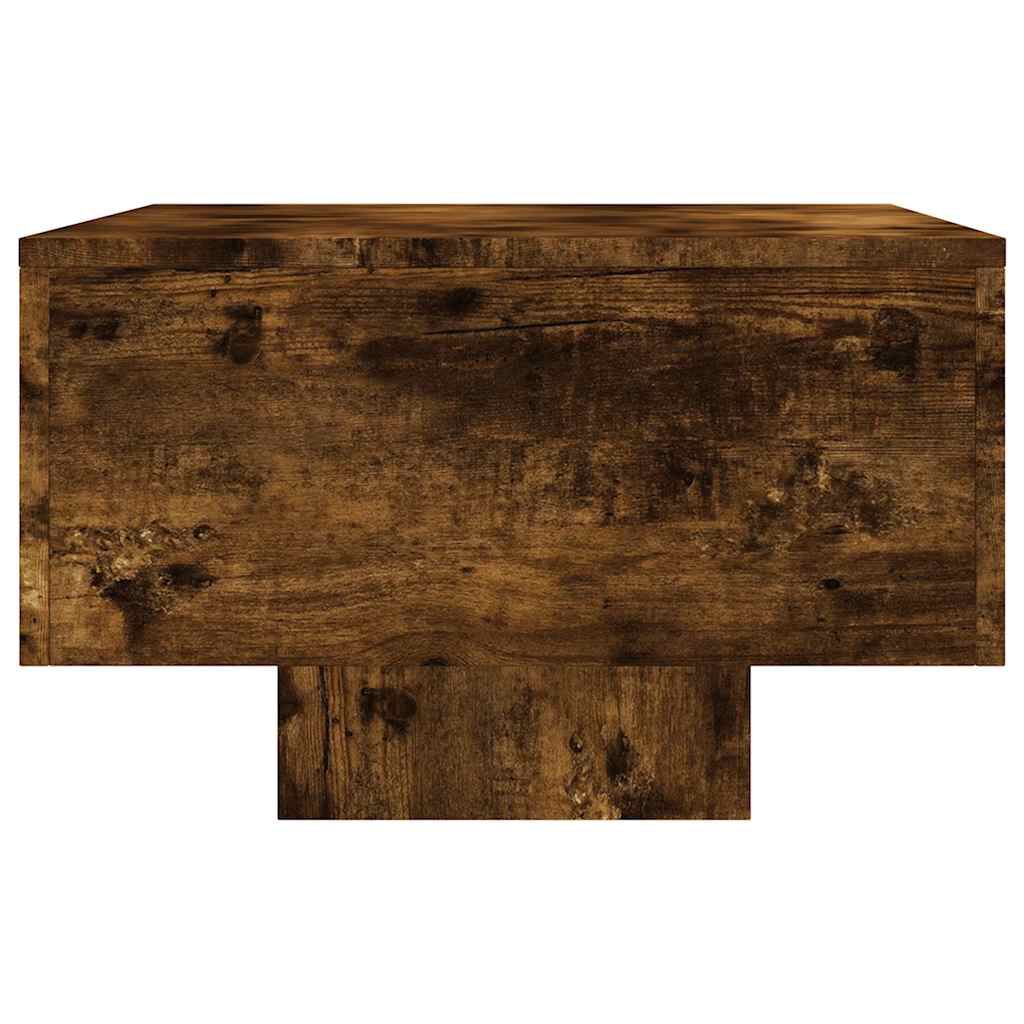 vidaXL Τραπεζάκι Σαλονιού Καπνιστή Δρυς 100x49,5x31 εκ. Επεξεργ. Ξύλο
