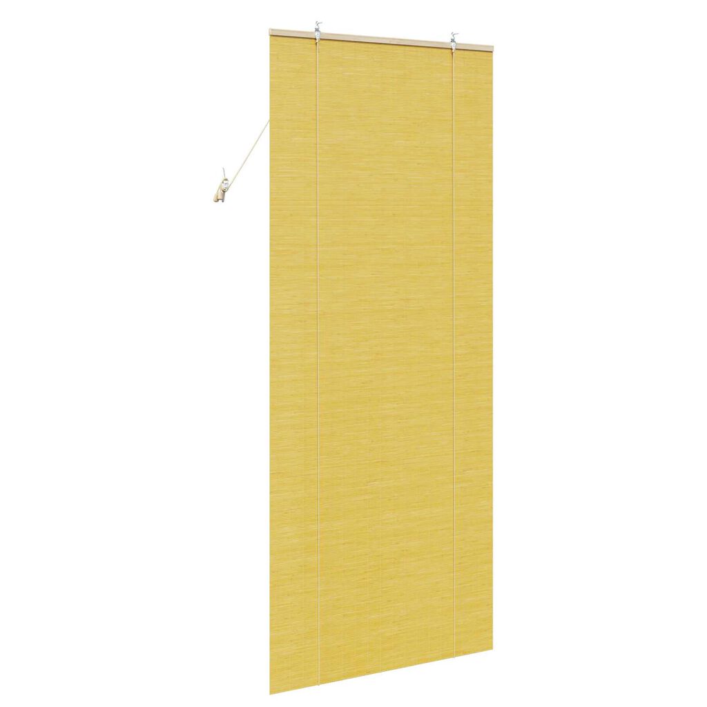 vidaXL Ρολά και Σκίες Παραθύρων Κίτρινο 80 x 220 cm Μπαμπού