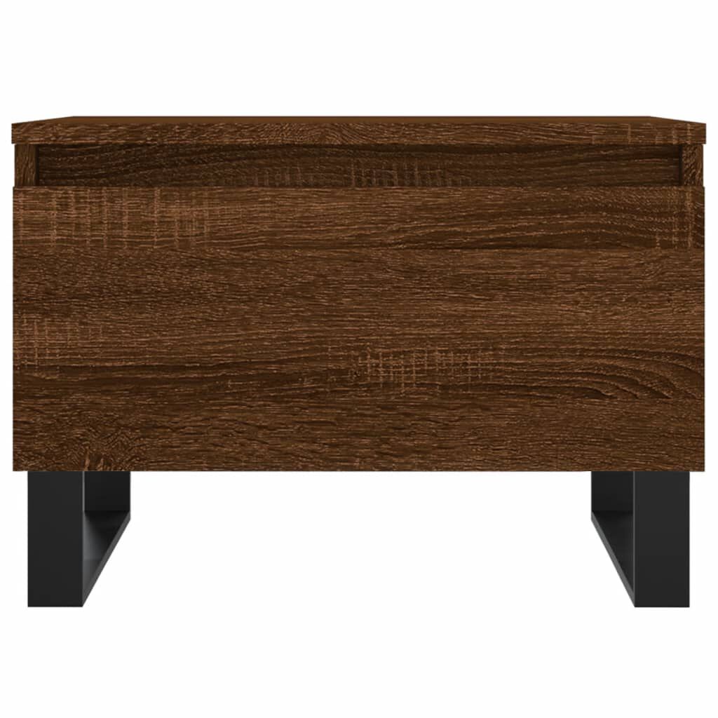 vidaXL Τραπεζάκι Σαλονιού Καφέ Δρυς 50x46x35 εκ. Επεξεργασμένο Ξύλο