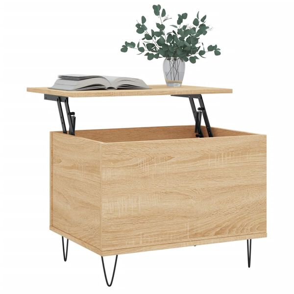 vidaXL Τραπεζάκι Σαλονιού Sonoma Δρυς 60x44,5x45εκ. Επεξεργασμένο Ξύλο
