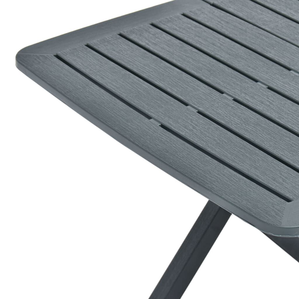 vidaXL Τραπέζι Κήπου Πτυσσόμενο Πράσινο 79 x 72 x 70 εκ. Πλαστικό