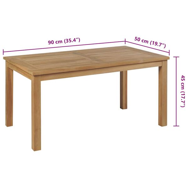 vidaXL Τραπεζάκι Σαλονιού 90 x 50 x 45 εκ. από Ξύλο Teak