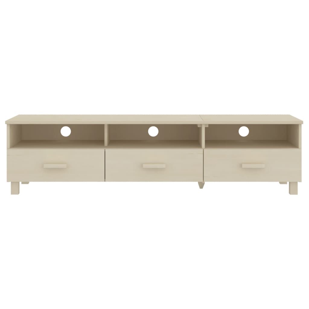 vidaXL Έπιπλο Τηλεόρασης HAMAR Μελί 158x40x40 εκ. Μασίφ Ξύλο Πεύκου