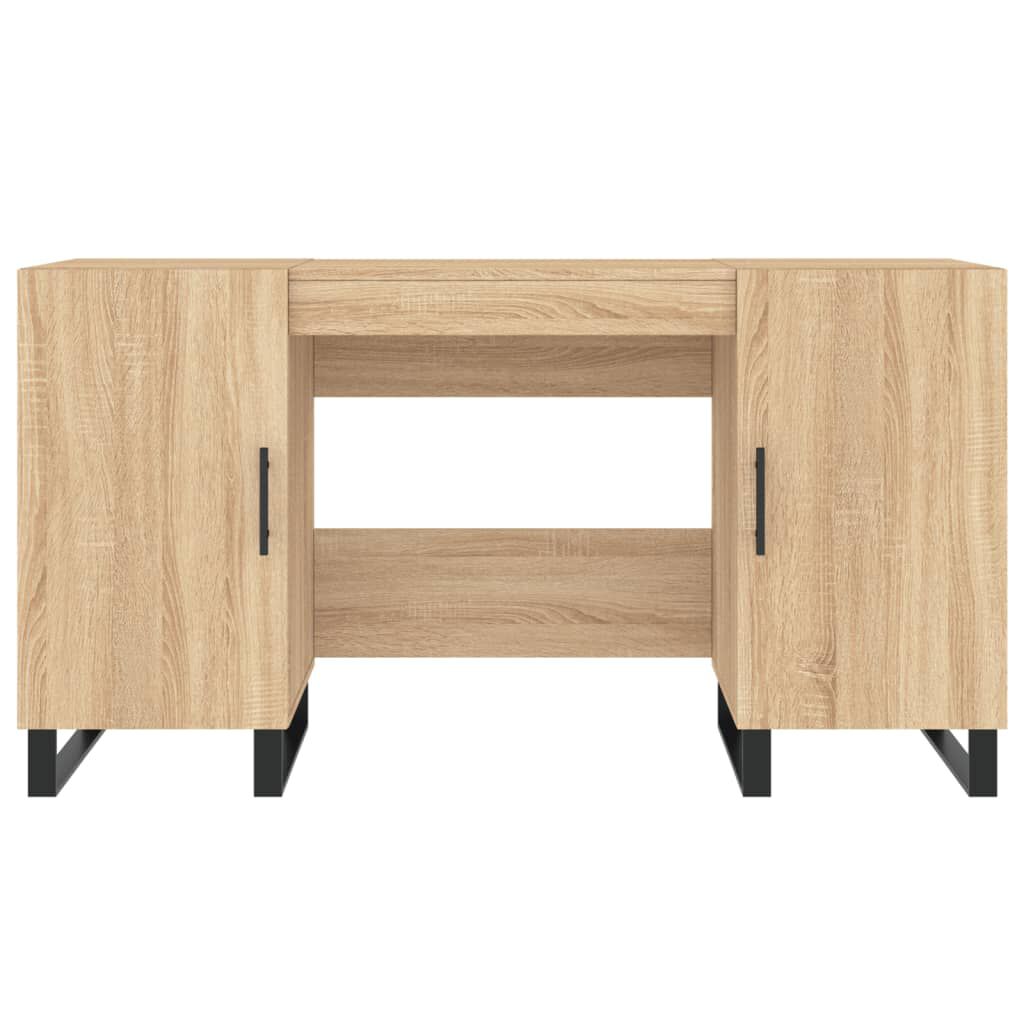 vidaXL Γραφείο Sonoma Δρυς 140 x 50 x 75 εκ. από Επεξεργασμένο Ξύλο
