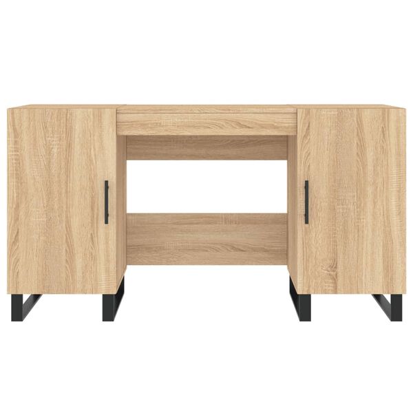 vidaXL Γραφείο Sonoma Δρυς 140 x 50 x 75 εκ. από Επεξεργασμένο Ξύλο