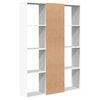 vidaXL Διαχωριστικό/Βιβλιοθήκη Λευκό 100x24x140 εκ. από Επεξ. Ξύλο