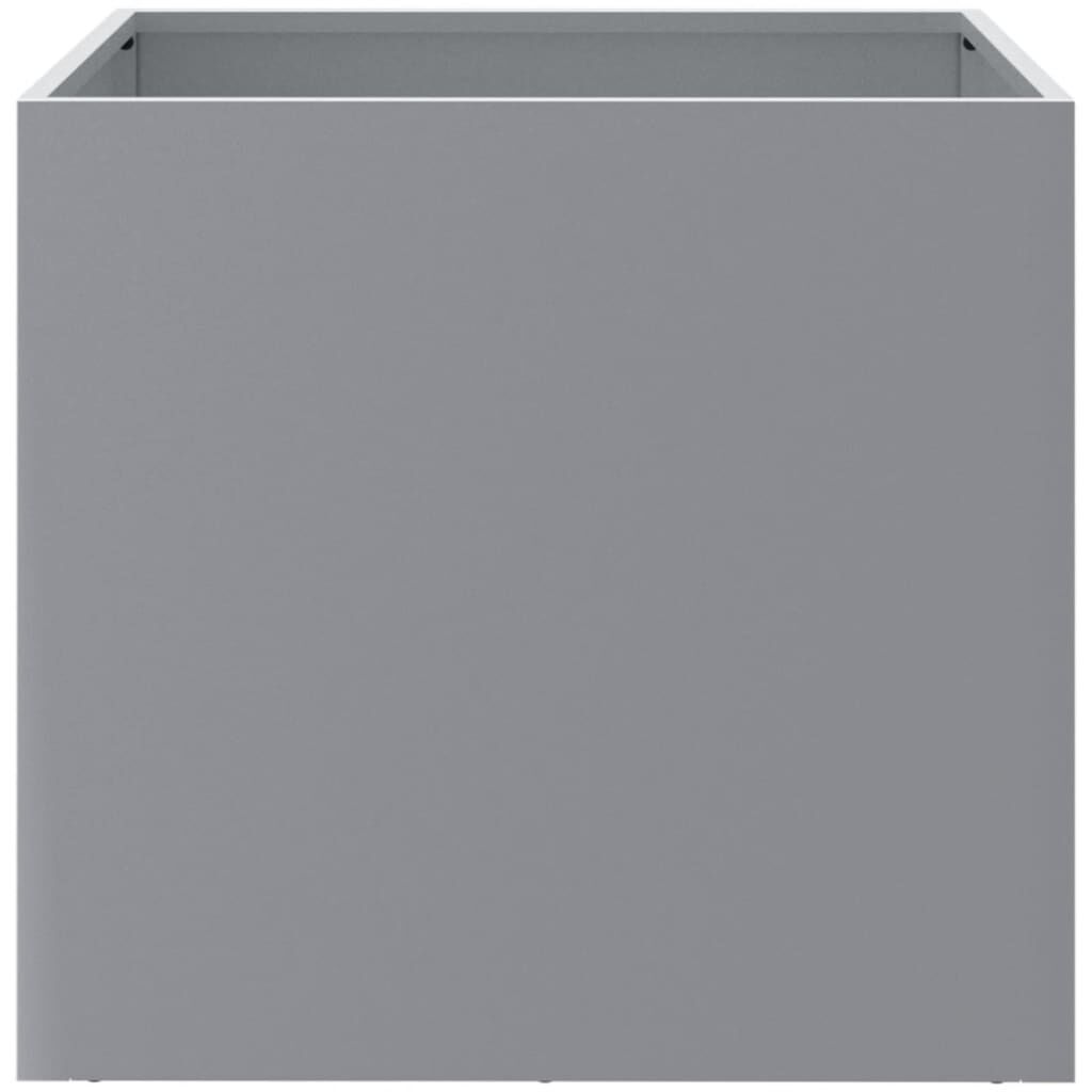 vidaXL Ζαρντινιέρες 2 τεμ. Ασημί 49x47x46 εκ. Γαλβανισμένο Χάλυβα