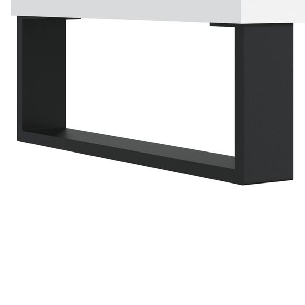 vidaXL Δισκοθήκη Λευκή 85 x 38 x 48 εκ. από Επεξεργασμένο Ξύλο