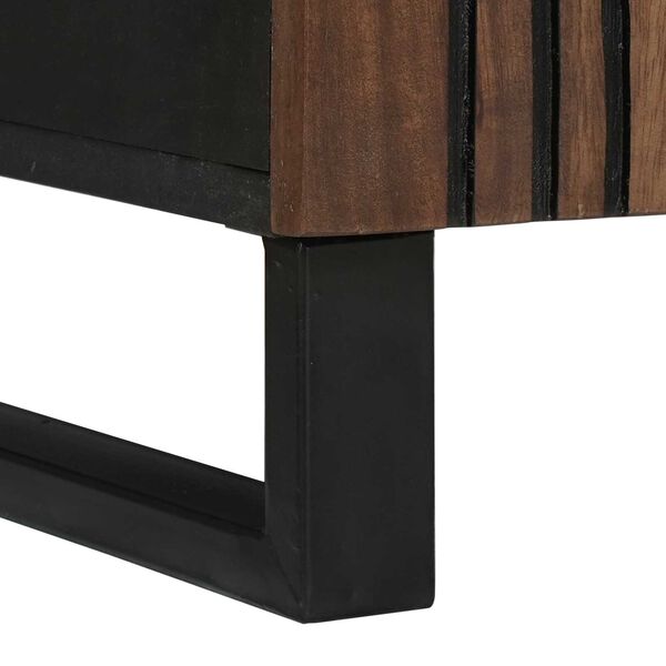 vidaXL Πλευρική Καρέκλα 60x33.5x75 εκ. από Μασίφ Ξύλο και Τεχνητό Ξύλο