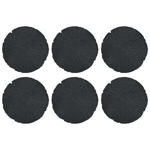 vidaXL &Pi;έ&tau;&rho;&alpha; &beta;ή&mu;&alpha;&tau;&omicron;&sigmaf; 6 pcs &Mu;&alpha;ύ&rho;&omicron; &Oslash; 45 x 1,8 &epsilon;&kappa; &Lambda;ά&sigma;&tau;&iota;&chi;&omicron;