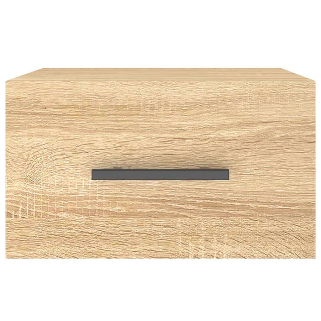 vidaXL Κομοδίνα Επιτοίχια Sonoma Δρυς 35 x 35 x 20 εκ.