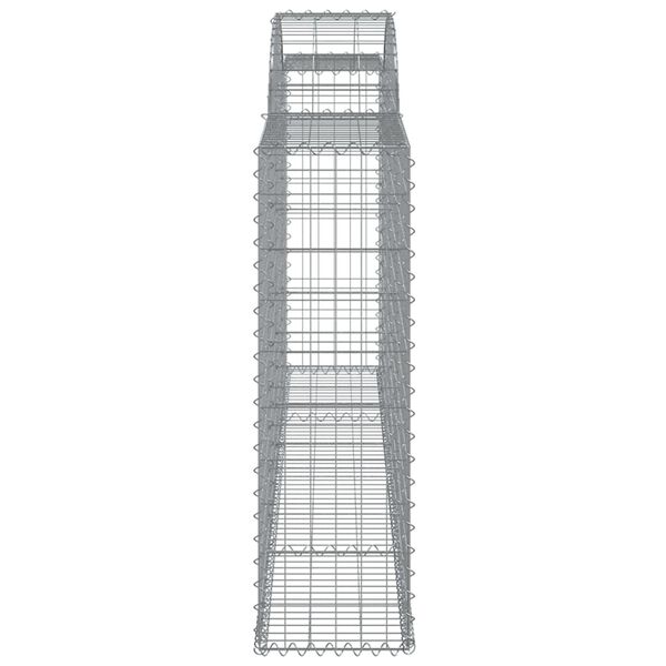 vidaXL Συρματοκιβώτια Τοξωτά 25 τεμ. 300x30x100/120 εκ. Γαλβαν. Ατσάλι