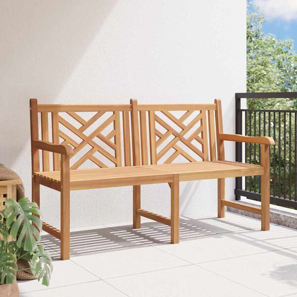 vidaXL Παγκάκι κήπου Καφέ 150 x 60 x 90 εκ Μασίφ ξύλο teak