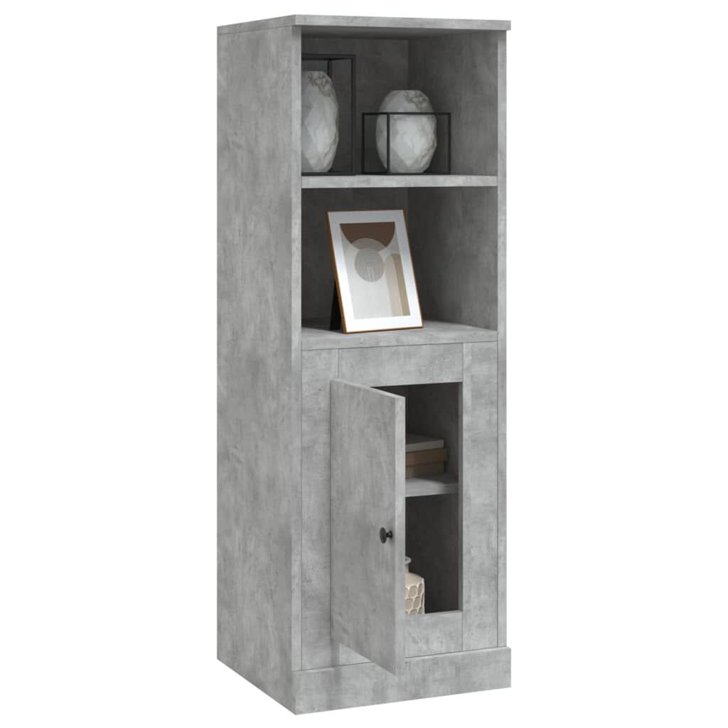 vidaXL Ντουλάπι Γκρι Σκυροδέματος 36x35,5x103,5 εκ. Επεξεργασμένο Ξύλο