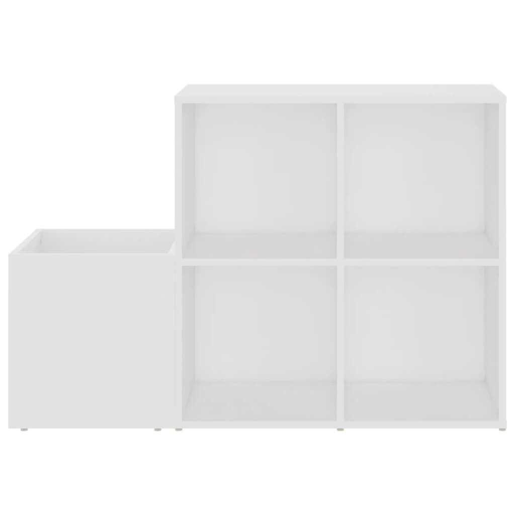 vidaXL Παπουτσοθήκη Χολ Λευκή 105 x 35,5 x 70 εκ. από Επεξ. Ξύλο