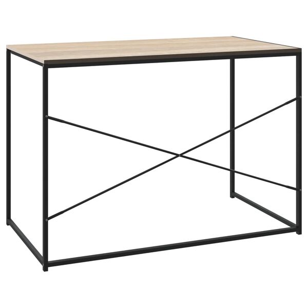 vidaXL Γραφείο Υπολογιστή Μαύρο 110 x 60 x 70 εκ. Επεξεργασμένο Ξύλο