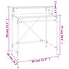 vidaXL Γραφείο Sonoma Δρυς 80x50x90 εκ. από Επεξεργασμένο Ξύλο