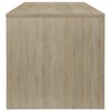 vidaXL Τραπεζάκι Σαλονιού Λευκό/Sonoma Δρυς 100x40x40 εκ. Μοριοσανίδα