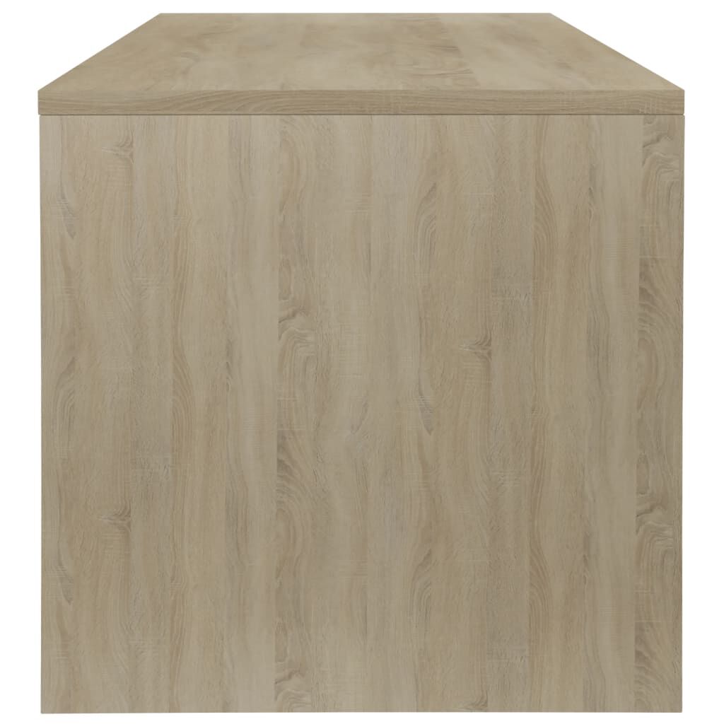 vidaXL Τραπεζάκι Σαλονιού Λευκό/Sonoma Δρυς 100x40x40 εκ. Μοριοσανίδα