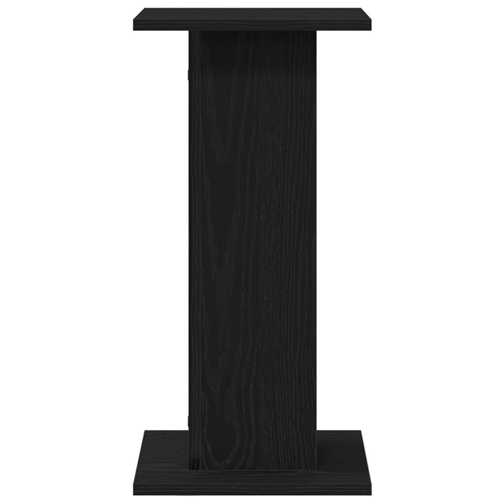 vidaXL Στήλες Ηχείων - 2 τμχ, Μαύρη Δρυς, 30 x 30 x 60 εκ, Επεξεργασμένο Ξύλο.