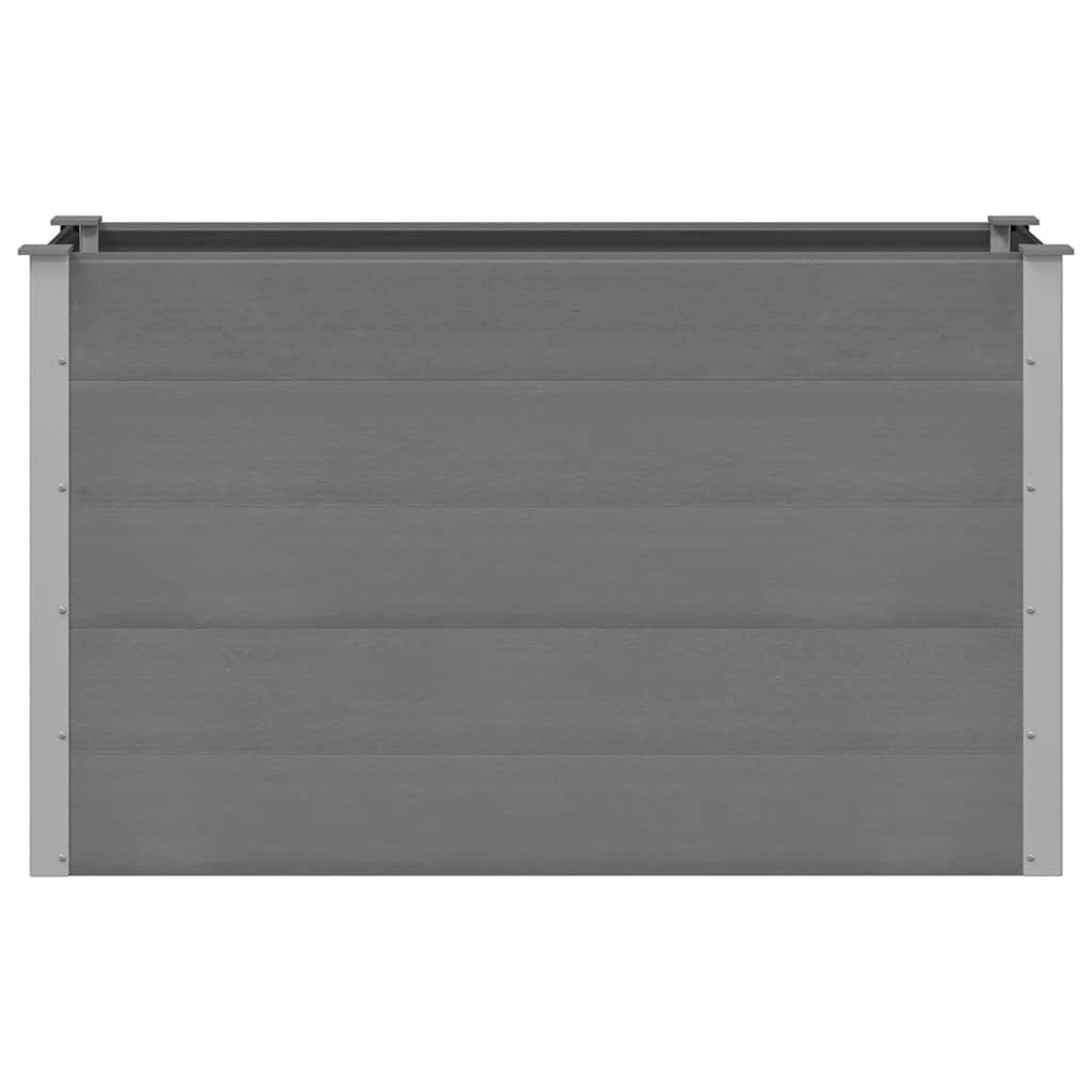 vidaXL Ζαρντινιέρα Υπερυψωμένη Γκρι 150 x 50 x 91 εκ. από WPC
