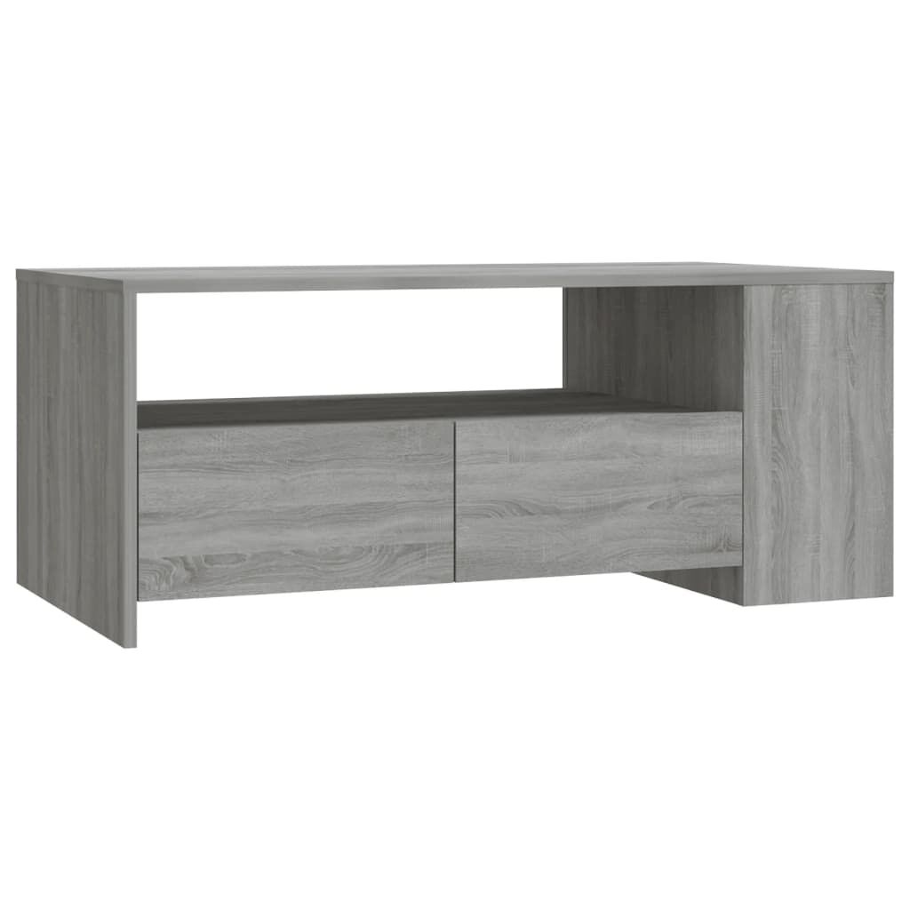 vidaXL Τραπεζάκι Σαλονιού Γκρι Sonoma 102x55x42 εκ. Επεξεργασμένο Ξύλο