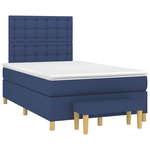 vidaXL &Kappa;&rho;&epsilon;&beta;ά&tau;&iota; Boxspring &mu;&epsilon; &Sigma;&tau;&rho;ώ&mu;&alpha; &Mu;&pi;&lambda;&epsilon; 120x190 &epsilon;&kappa;. &Upsilon;&phi;&alpha;&sigma;&mu;ά&tau;&iota;&nu;&omicron;