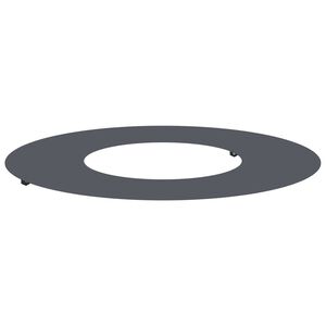 vidaXL Επίπεδος δακτύλios δέντρου Ανθρακί Ø30 / 60 εκ. Ατσάλι