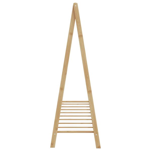 vidaXL Κρεμάστρα Ρούχων με Ράφια 106x34x102 εκ. Μπαμπού