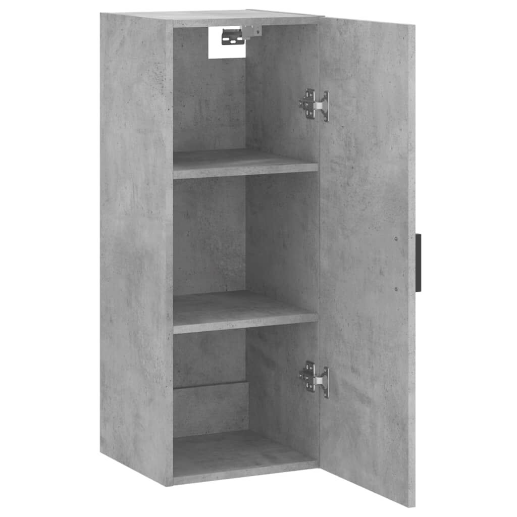 vidaXL Ντουλάπι Τοίχου Γκρι Σκυροδέματος 34,5 x 34 x 90 εκ.