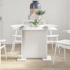 vidaXL Τραπεζαρία Λευκό 110 x 60 x 75 cm Επεξεργασμένο ξύλο