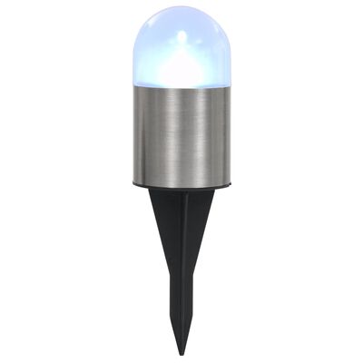 vidaXL Σποτ Ηλιακά Χωνευτά - Καρφωτά LED 12 τεμ. Λευκό