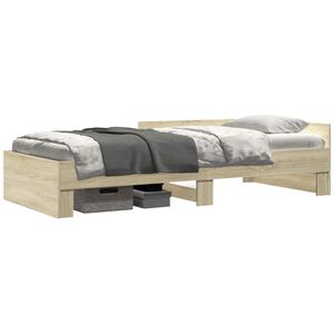 vidaXL &Kappa;&rho;&epsilon;&beta;ά&tau;&iota; &mu;&epsilon; &Kappa;&epsilon;&phi;&alpha;&lambda;ά&rho;&iota; Sonoma &Delta;&rho;&upsilon;&sigmaf; 80 x 200 cm &Epsilon;&pi;&epsilon;&xi;&epsilon;&rho;&gamma;&alpha;&sigma;&mu;έ&nu;&omicron; &Xi;ύ&lambda;&omicron;