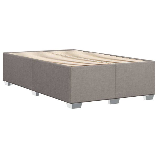 vidaXL Πλαίσιο Κρεβατιού χωρίς στρώμα Taupe 120x190 εκ. Υφασμάτινο