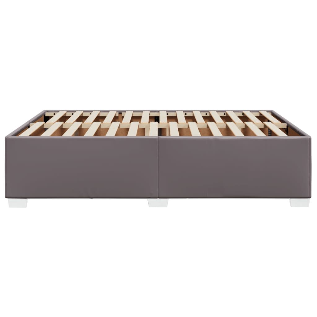vidaXL Πλαίσιο Κρεβατιού Γκρι 160x200 εκ. από Συνθετικό Δέρμα