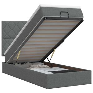 vidaXL &Kappa;&rho;&epsilon;&beta;ά&tau;&iota; Ottoman &mu;&epsilon; &sigma;&tau;&rho;ώ&mu;&alpha; &Sigma;&kappa;&omicron;ύ&rho;&omicron; &Gamma;&kappa;&rho;&iota; 80 x 200 cm Ύ&phi;&alpha;&sigma;&mu;&alpha;
