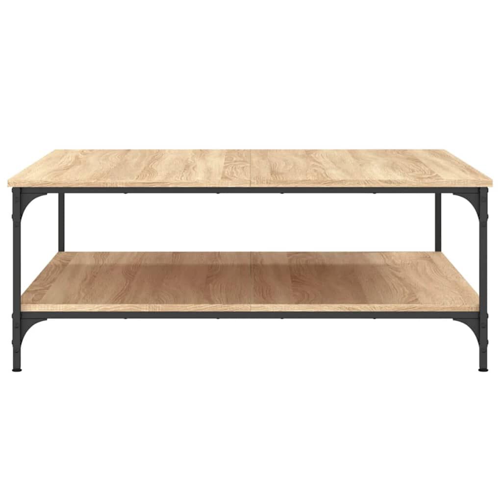 vidaXL Τραπεζάκι Σαλονιού Sonoma Δρυς 100x100x40 εκ Επεξεργασμένο Ξύλο