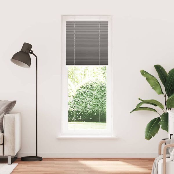 vidaXL Πλισέ περσίδα Ανθρακί 70x200 cm Πλάτος υφάσματος 69,4 cm