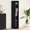 vidaXL Ντουλάπι Μαύρη δρυς 30 x 50 x 200 εκ. Επεξεργασμένο ξύλο