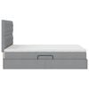 vidaXL Κρεβάτι Αποθήκης Ανοιχτό γκρι 140 x 200 cm Τεχνητό Δέρμα