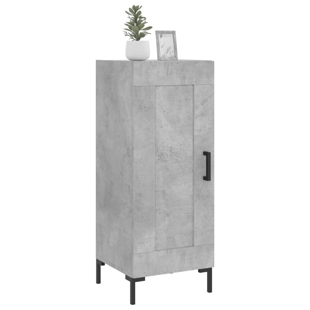 vidaXL Ντουλάπι Γκρι Σκυροδέματος 34,5x34x90 εκ. Επεξεργασμένο Ξύλο