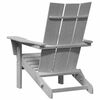 vidaXL Έπιπλα Χαλάρωσης Κήπου 2 pcs Ανοιχτό γκρι 74.5 x 80.5 x 90 εκ.