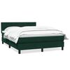 vidaXL Box Spring &kappa;&rho;&epsilon;&beta;ά&tau;&iota; &mu;&epsilon; &sigma;&tau;&rho;ώ&mu;&alpha; &sigma;&kappa;&omicron;ύ&rho;&omicron; &pi;&rho;ά&sigma;&iota;&nu;&omicron; 160x220cm &Beta;&epsilon;&lambda;&omicron;ύ&delta;&iota;&nu;&omicron;