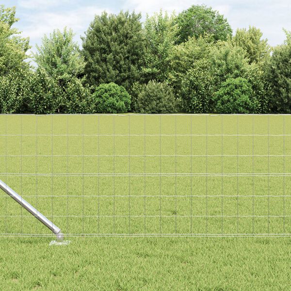 vidaXL Euro Fence με 7 αγκιστρώσεις 0.6x10 μ Γαλβανισμένος Χάλυβας